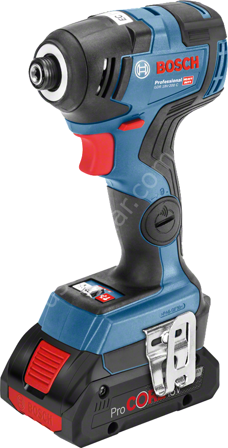 Bosch Professional GDR 18V-200 C Akülü Darbeli Somun Sıkma Makinesi (2 x18 V 4.0 Ah Akü, L-BOXX taşıma çantalı) 06019G4106
