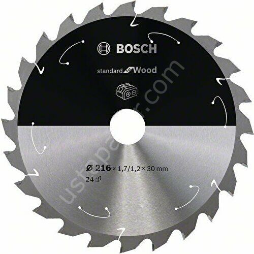 Bosch Ahşap Akülü Daire Test. Bıç. 216X30 mm 24 D 2608837721