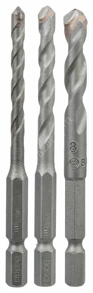 Bosch - Altıgen Şaftlı, HEX-9 Serisi Seramik için Matkap Ucu 3'lü Set 5-6-8 mm 2608589527