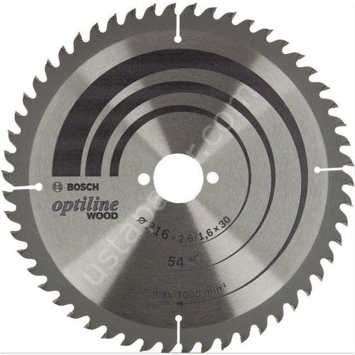 Bosch Optiline Wood Daire Testere Bıçağı 216mm 54dış Ahşap