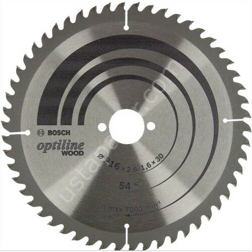 Bosch Optiline Wood Daire Testere Bıçağı 216mm 54dış Ahşap