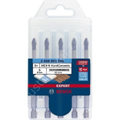 Bosch Expert Hex-9 5 Adet 5 mm Sert Seramik Delme Ucu 2608900598