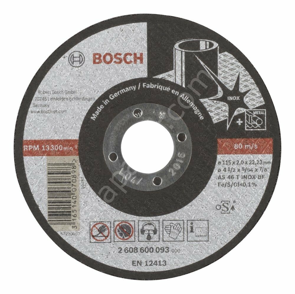 i Düz Inox (Paslanmaz Çelik) Kesme Diski (Taş) 2608600093