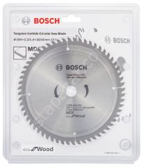 Bosch - Eco for Wood Daire Testere Bıçağı 184*20 mm 60 Diş