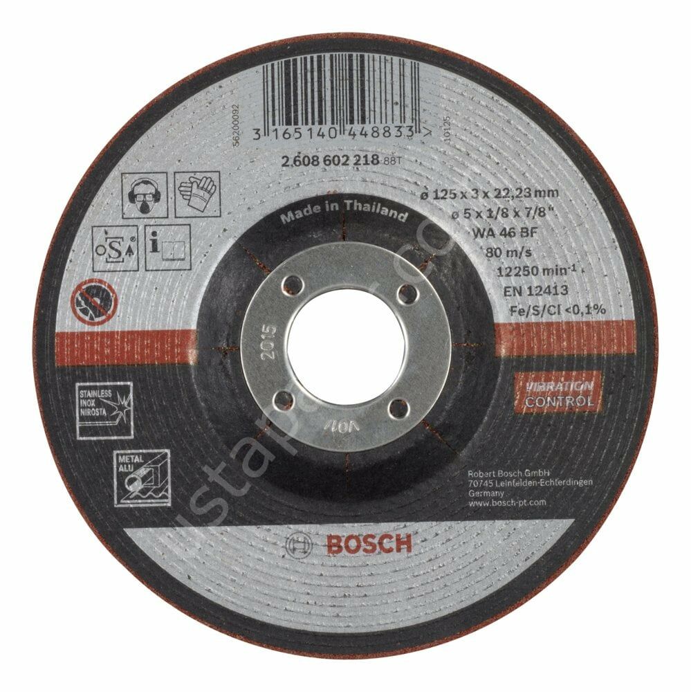 Bosch - 125*3,0 mm Yarı Esnek Inox (Paslanmaz Çelik) Taşlama Diski 2608602218