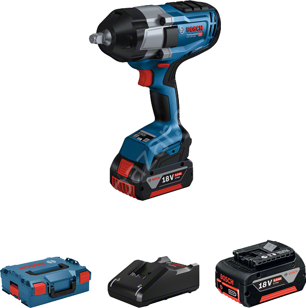Bosch Professional GDS 18V-1000 (2 x 5.0 Ah; L-Boxx) Akülü Darbeli Somun Sıkma Makinesi 06019J8304