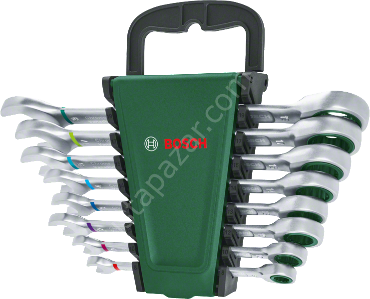 Bosch Cırcırlı Kombine Anahtar Seti 8 Parça 1600A027PS