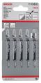 Bosch - Ekonomik Seri Ahşap İçin T 119 BO Dekupaj Testeresi Bıçağı - 5'Li Paket 2608630310