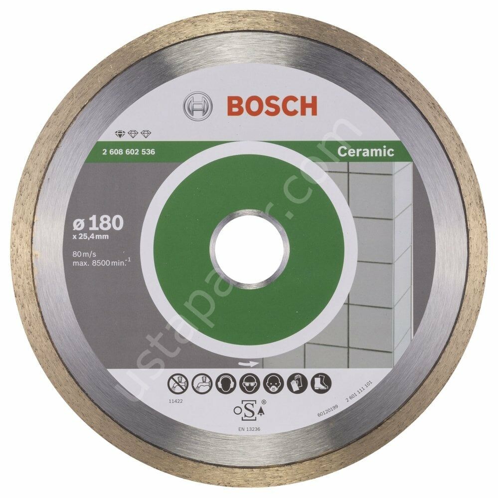 Bosch - Standard Seri Seramik İçin Elmas Kesme Diski 180 mm 2608602536