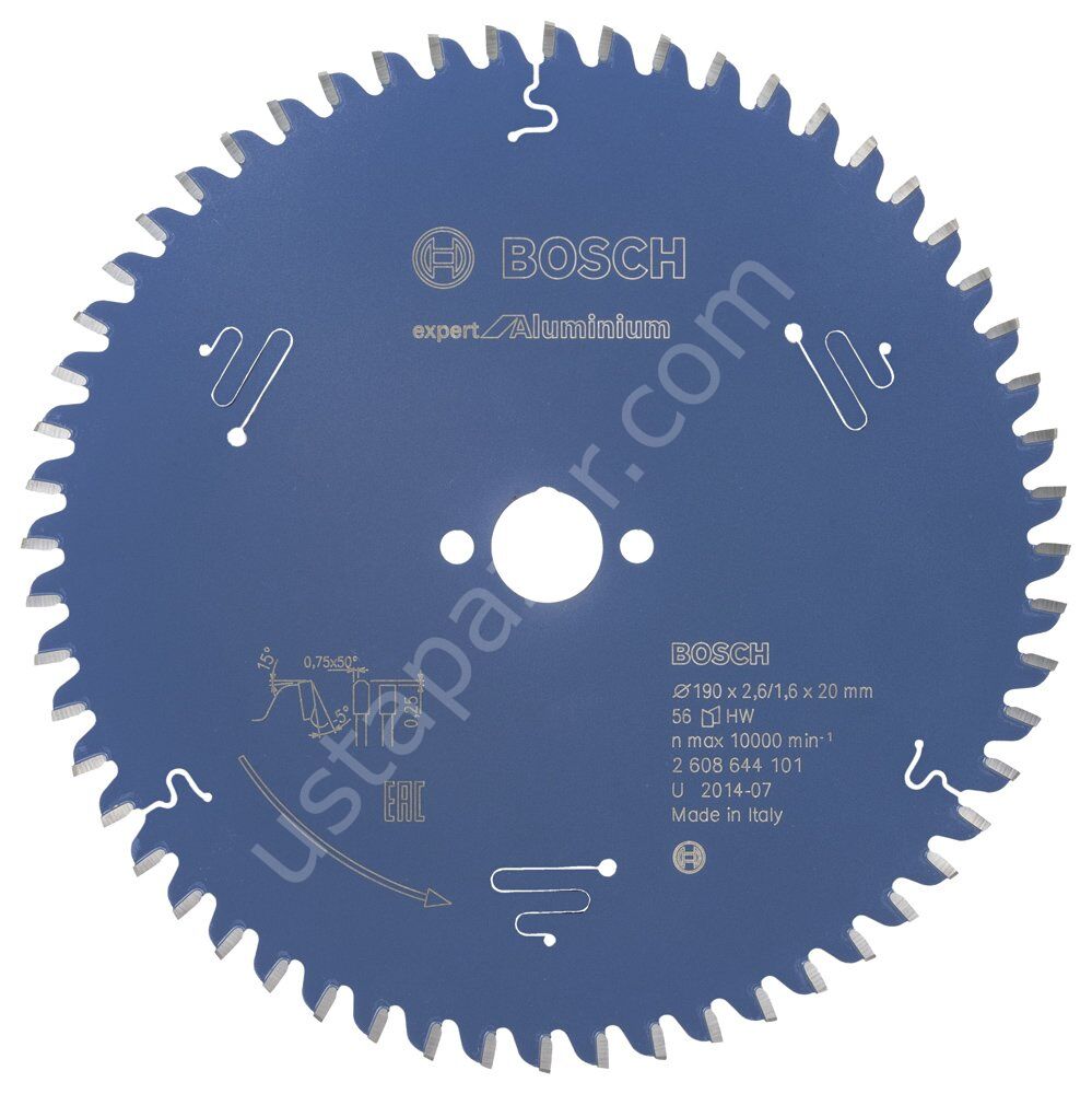 Bosch - Expert Serisi Alüminyum için Daire Testere Bıçağı 190*20 mm 56 Diş 2608644101