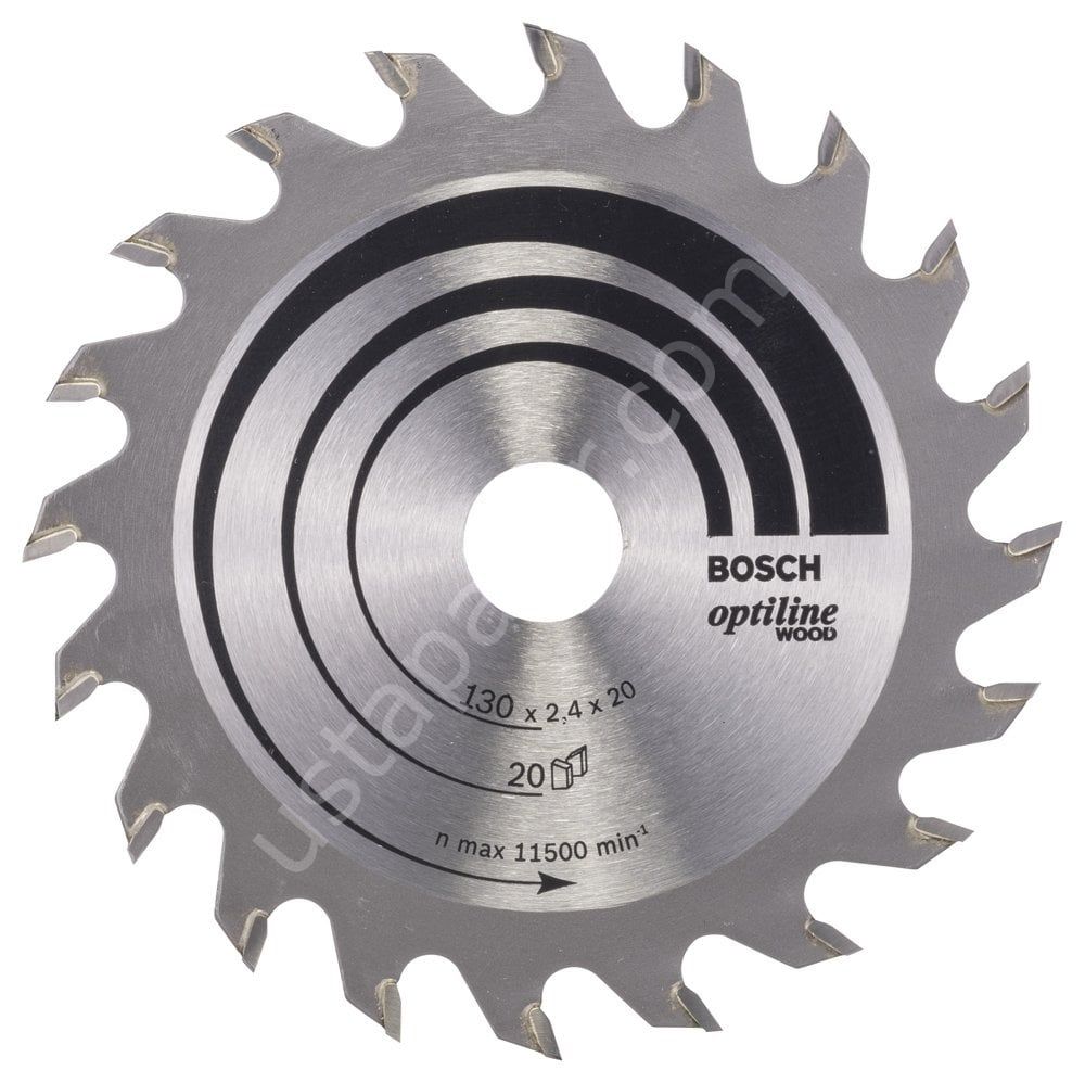Bosch - Optiline Serisi Ahşap için Daire Testere Bıçağı 130*20/16 mm 20 Diş 2608640582