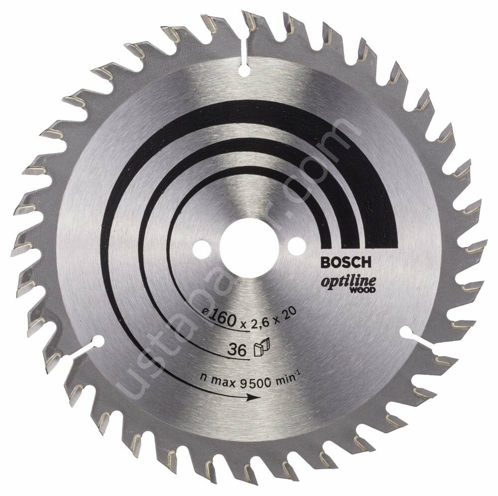 Bosch - Optiline Serisi Ahşap için Daire Testere Bıçağı 160*20/16 mm 36 Diş 2608640597