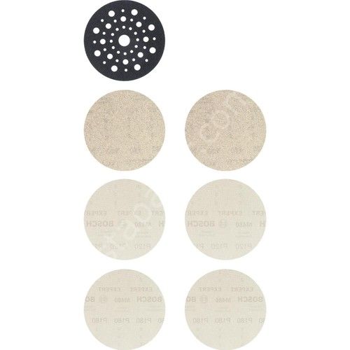 Bosch Expert M480 Başlangıç Kiti, Eksantrik Zımpara Makineleri Için, 125 mm 7 Parça