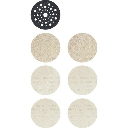 Bosch Expert M480 Başlangıç Kiti, Eksantrik Zımpara Makineleri Için, 125 mm 7 Parça