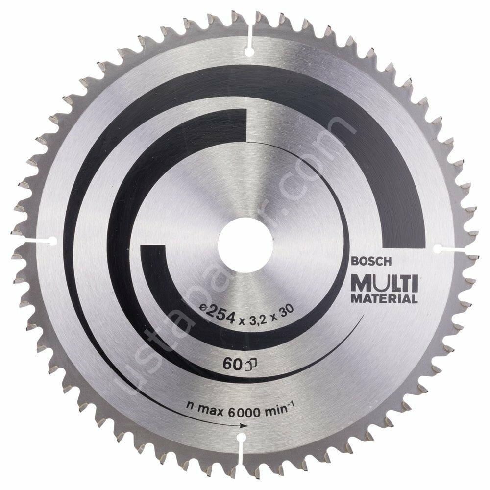 Bosch - Standard for Serisi Çoklu Malzeme için Daire Testere Bıçağı 254*30 mm 60 Diş 2608640449