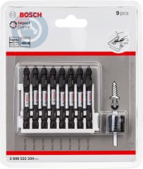 Bosch - Impact Control Serisi Çift Taraflı Vidalama Ucu 8'liPH2/PZ2 *65mm + Mıknatıslı Tutucu