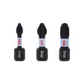 Impact Yıldız Bits Uç PH1/2/3X25 mm 3lü 2608522470