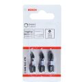Impact Yıldız Bits Uç PH1/2/3X25 mm 3lü 2608522470