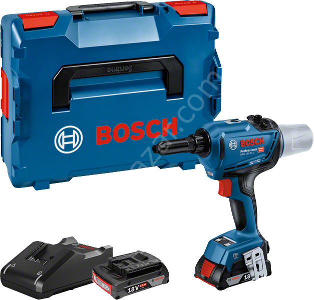 Bosch Professional GRG 18V-16 C (2x4,0 Ah,L-BOXX) Akülü Perçin Tabancası 06019K5001