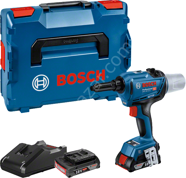 Bosch Professional GRG 18V-16 C (2x4,0 Ah,L-BOXX) Akülü Perçin Tabancası 06019K5001