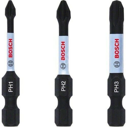 Bosch - Impact Control Serisi Vidalama Ucu PH*50 mm 3'lü Set (PH1/2/3)