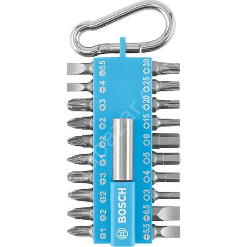 21'li Vidalama Ucu Seti Yaylı Kancalı Mavi