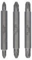Bosch - Çift Taraflı Vidalama ucu PZ1/2/3*60 mm 3'lü 2607001749