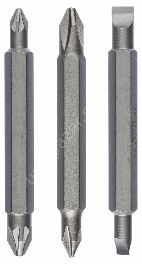 Bosch - Çift Taraflı Vidalama ucu PH1/PZ1/S0*60 mm 3'lü 2607001745