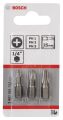 Bosch - 3 Parçalı Extra Hard Serisi Vidalama Ucu Seti PH1/2/3*25 mm 2607001752