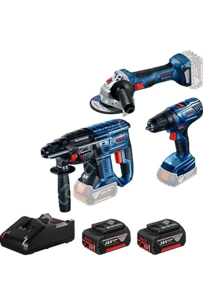 Bosch GBH 180li+GSR 180li+GWS 180li 3Lü Set