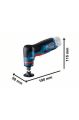 Bosch GWG 12V-50 S Döner Başlıklı Taşlama Makinesi
