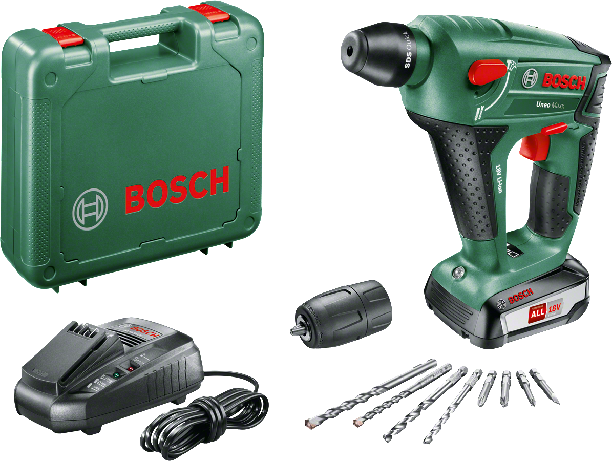 Bosch Uneo Maxx Tek Akülü 2.5 Ah Kırıcı-Delici