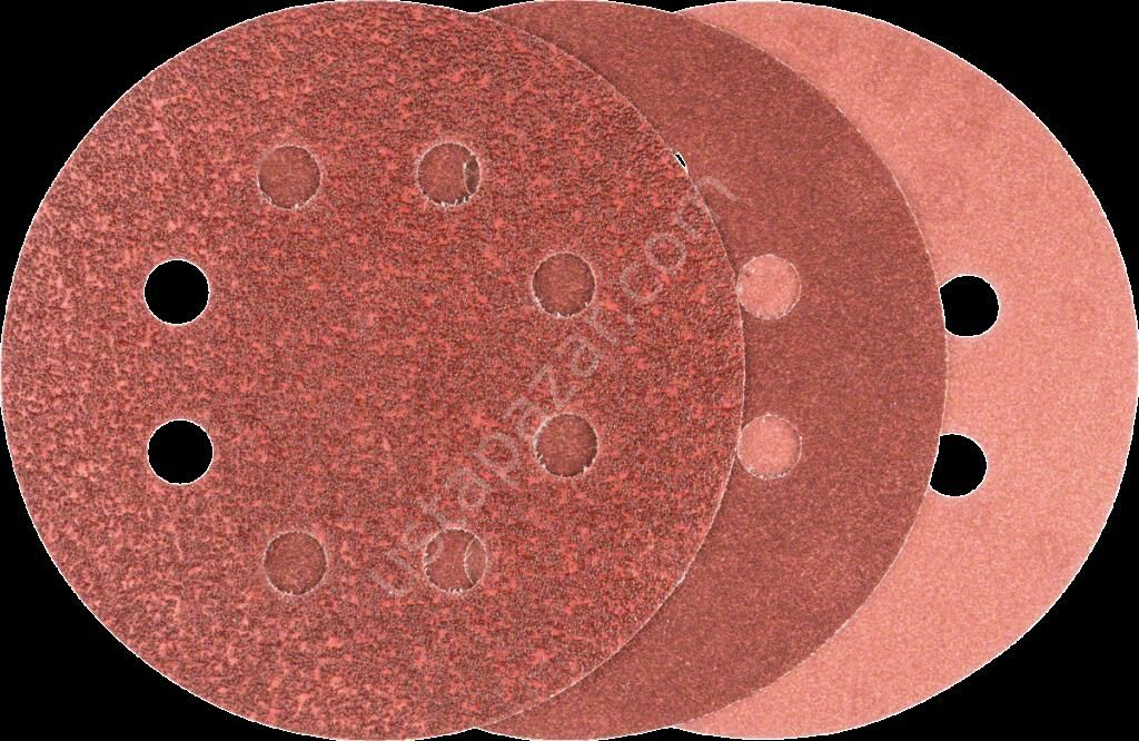 Bosch - Eksantirik Zımpara Kağıdı 6'lı Set, 125 mm 60/120/240 Kum 8 Delik