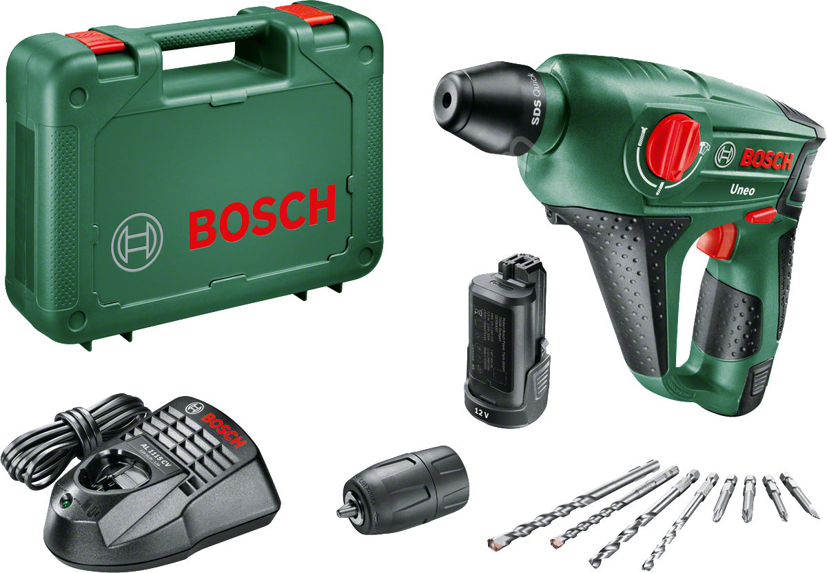 Bosch UNEO 12 LI Çift Akülü Kırıcı Delici (2 x 2,0 Ah) 060398400E