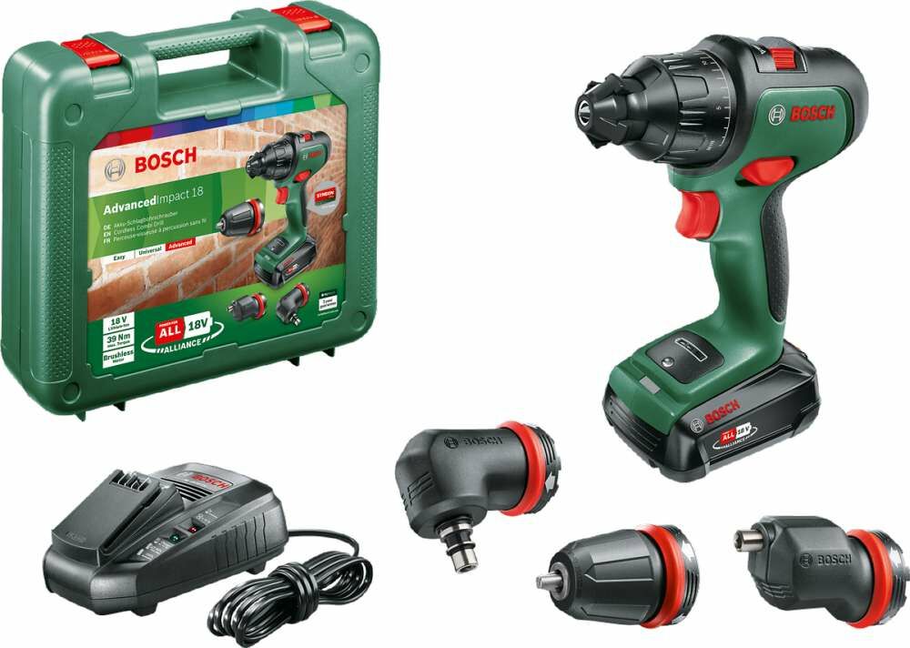 Bosch AdvancedImpact 18 Tek Akülü Darbeli Delme Vidalama Makinesi (1 x 1,5 Ah) 06039A3400