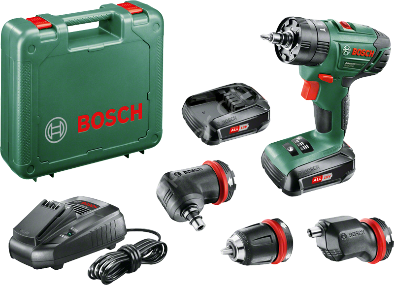 Bosch AdvancedImpact 18 Çift Akülü Darbeli Delme Vidalama Makinesi (2 x 1,5 Ah) + 3 Adaptör 06039A3401
