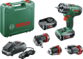 Bosch AdvancedImpact 18 Çift Akülü Darbeli Delme Vidalama Makinesi (2 x 1,5 Ah) + 3 Adaptör 06039A3401