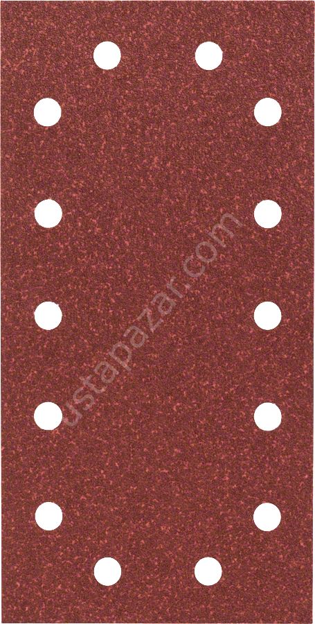 Bosch - Titreşimli Zımpara Kağıdı 10'lu, 115 x 230 mm 60 Kum 14 Delik