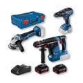 Bosch GBH 187 + GWS 18V-10 + GSR 18V-50 Vidalama Kırıcı Taşlama Seti - 0615990N42