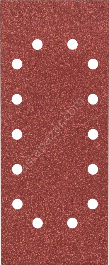 Bosch - Titreşimli Zımpara Kağıdı 10'lu, 115 x 280 mm 60 Kum 14 Delik