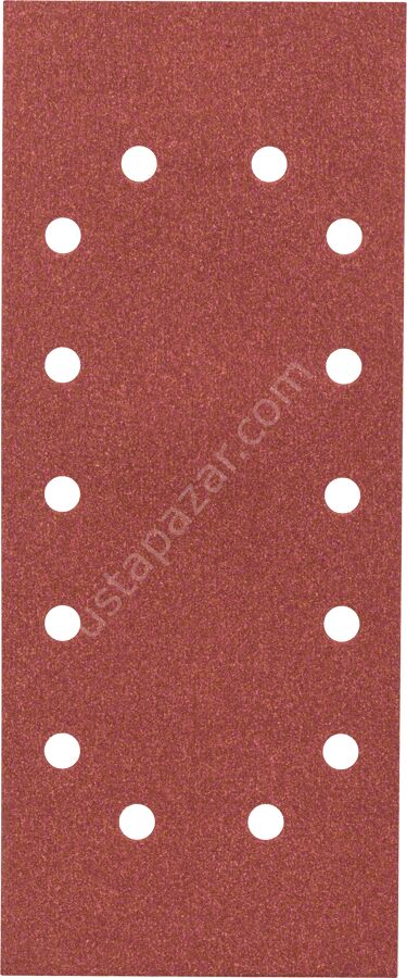 Bosch - Titreşimli Zımpara Kağıdı 10'lu, 115 x 280 mm 120 Kum 14 Delik