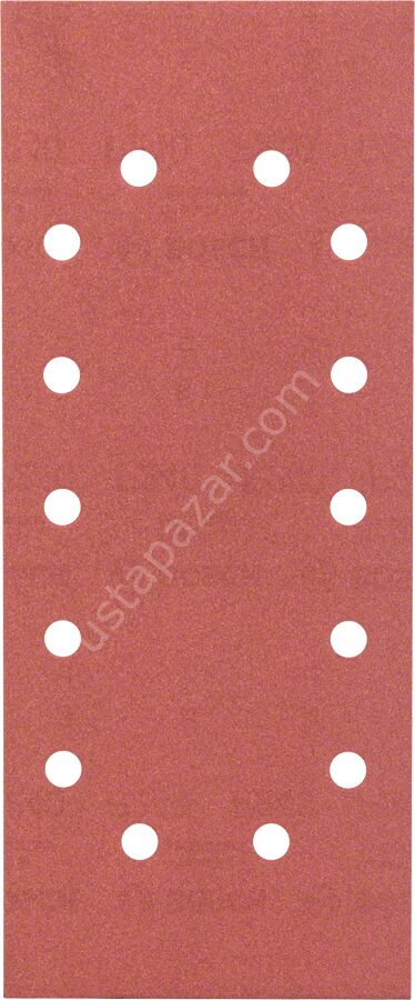 Bosch - Titreşimli Zımpara Kağıdı 10'lu, 115 x 280 mm 240 Kum 14 Delik