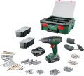 Bosch UniversalDrill 18V (2x1,5 Ah) Akülü Delme Vidalama Makinesi+ 241 parça set + Systembox S 06039D4003