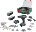 Bosch UniversalDrill 18V (2x1,5 Ah) Akülü Delme Vidalama Makinesi+ 241 parça set + Systembox S 06039D4003