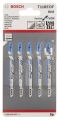 Bosch - Kırılmaya Karşı Dayanıklı Seri Metal İçin T 118 EOF Dekupaj Testeresi Bıçağı - 5'Li Paket 2608634237