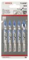 Bosch - Kırılmaya Karşı Dayanıklı Seri Metal İçin T 118 BF Dekupaj Testeresi Bıçağı - 5'Li Paket 2608634503