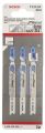 Bosch - Hızlı Kesim Serisi Metal İçin T 121 GF Dekupaj Testeresi Bıçağı - 3'Lü Paket 2608636695