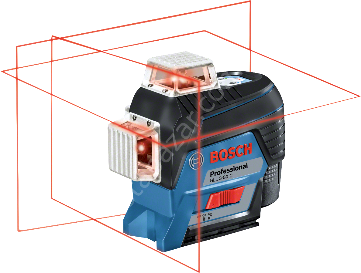 Bosch GLL 3-80 C 12v Akülü Professional Çizgi Lazeri 0601063R02