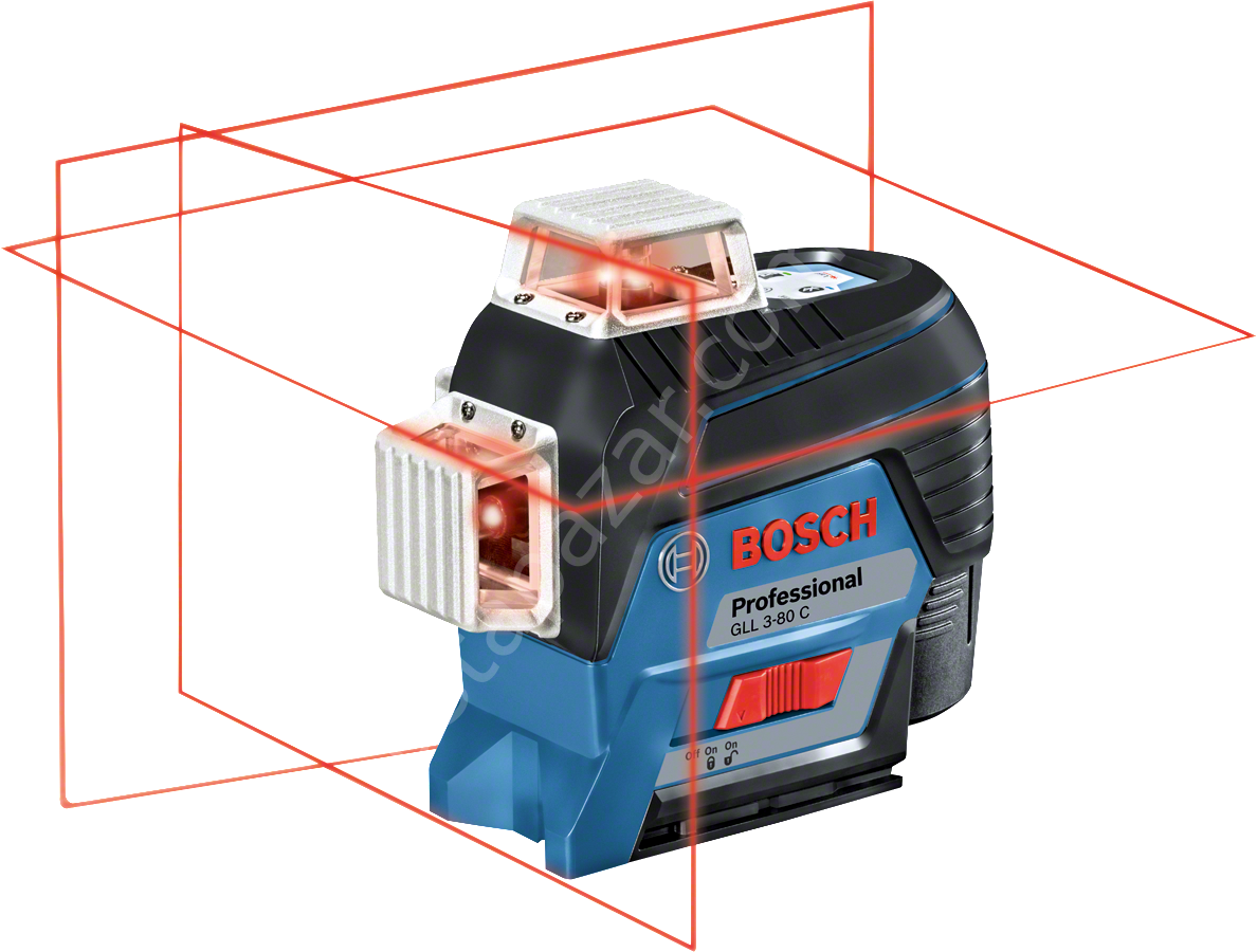 Bosch GLL 3-80 C 12v Akülü Professional Çizgi Lazeri 0601063R02
