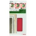 Bosch - Titreşimli Zımpara Kağıdı 10'Lu, 115 X 230 Mm 180 Kum 14 Delik